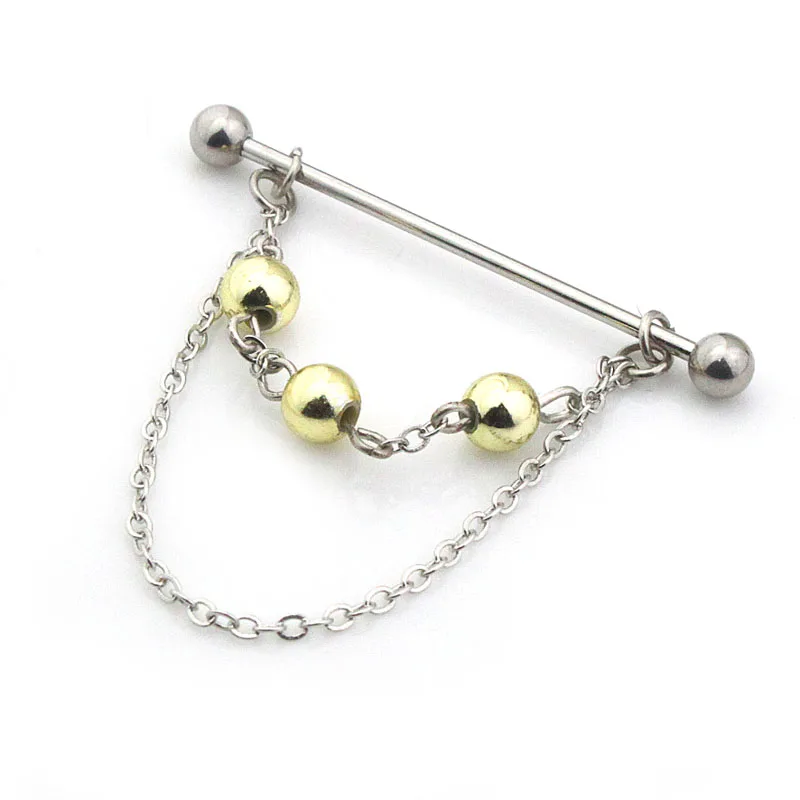 PE0226 free shipping 10pc/lot steele silver women body jewelry