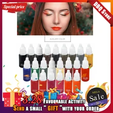 23 шт перманентные чернила макияж Пигмент 15 мл Косметика 23 цветные чернила для перманентного макияжа Набор Краски для Microblading губы брови тела макияж