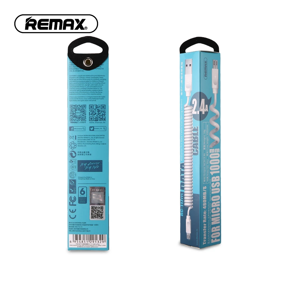 Remax выдвижной пружинный micro usb 2.4A кабель для быстрой зарядки для Xiaomi samsung android 8pin кабели для зарядки для iPhone X 8 7 6 5