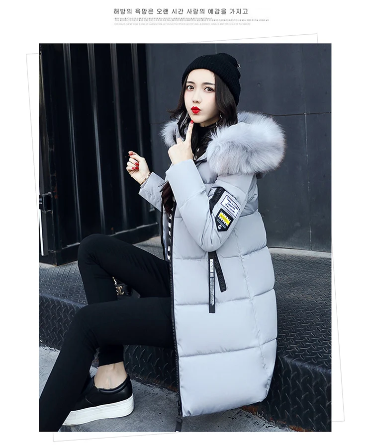 Women Parkas Long Coats Army Green Overcoat Female Winter Hooded Cotton Coats Woman Jackets 2018 New Clothing LZ975 (32)
