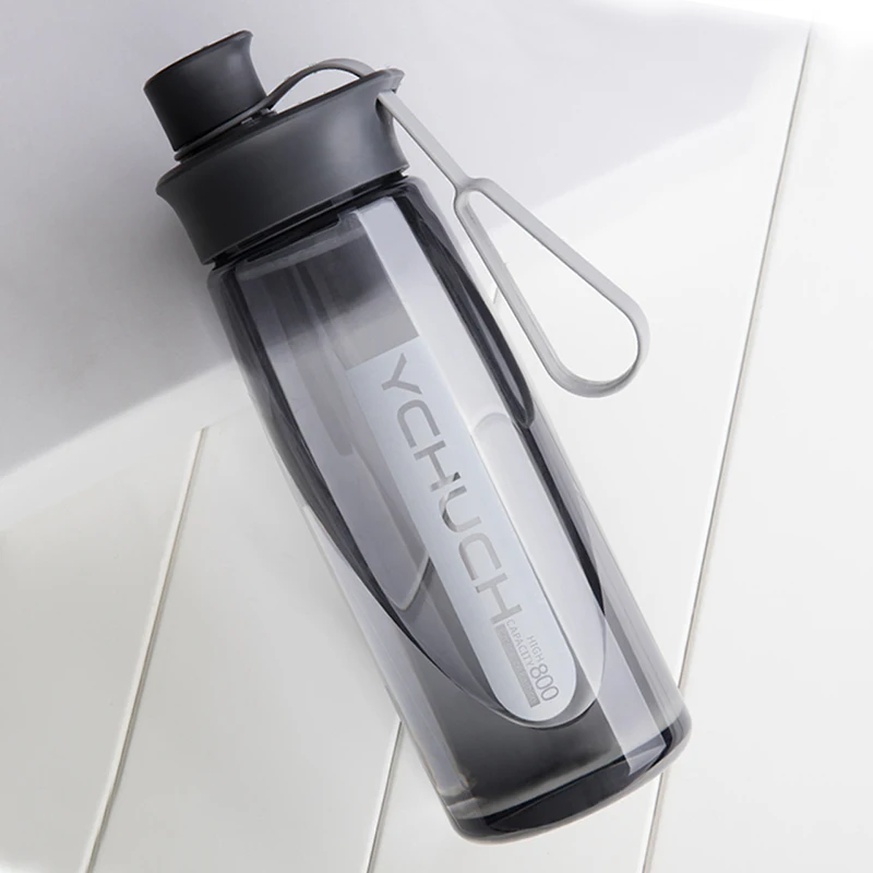 

800ml Portable Leak-proof Plastic Water Bottle BPA Free Water Bottle with Tea Filter Gym Sport Drink Bottle for Drinking