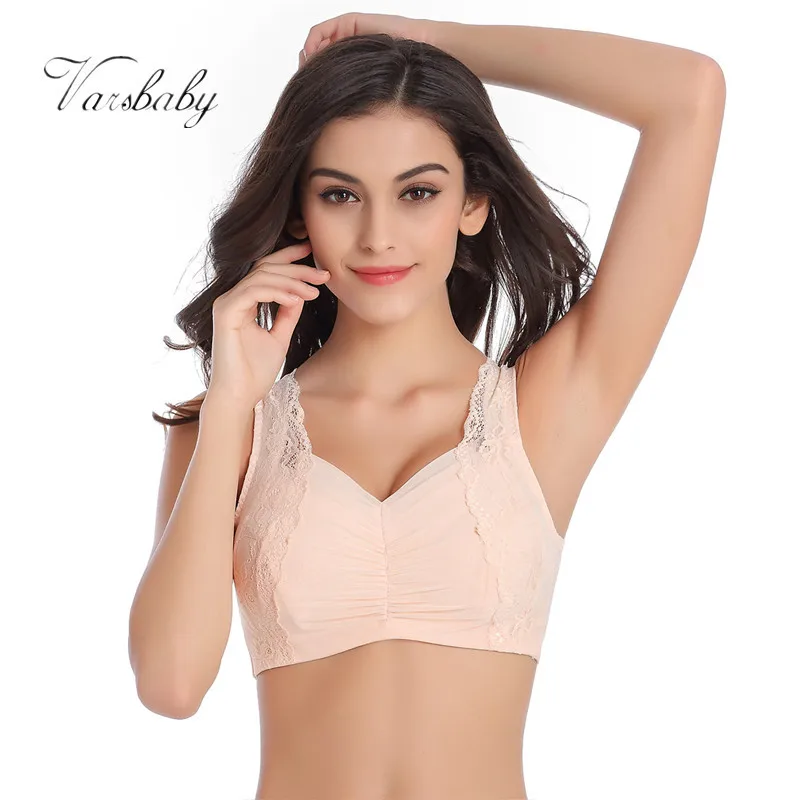 

Varsbaby Vest wire free bra women underwear thin full cup underwear BCDE Cup 75-110