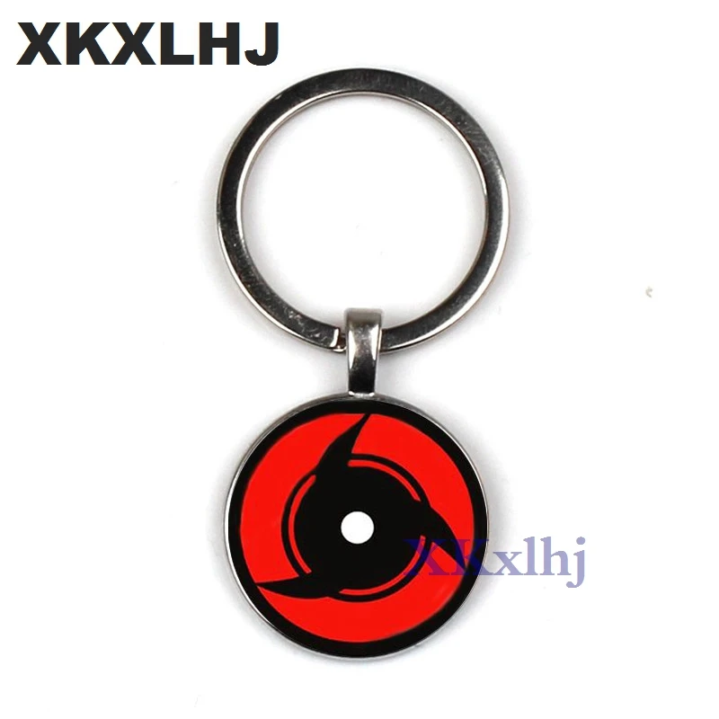 XKXLHJ Fashion Glass Photo Keyring Naruto Shippuden Keychain Silver Naruto Symbol Key Chains Key Rings Handmade Jewelry - Цвет: 18