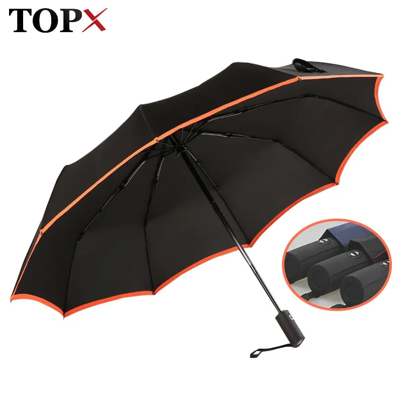 Buy Creative Reflective Edge 3 Folding Umbrella Rain