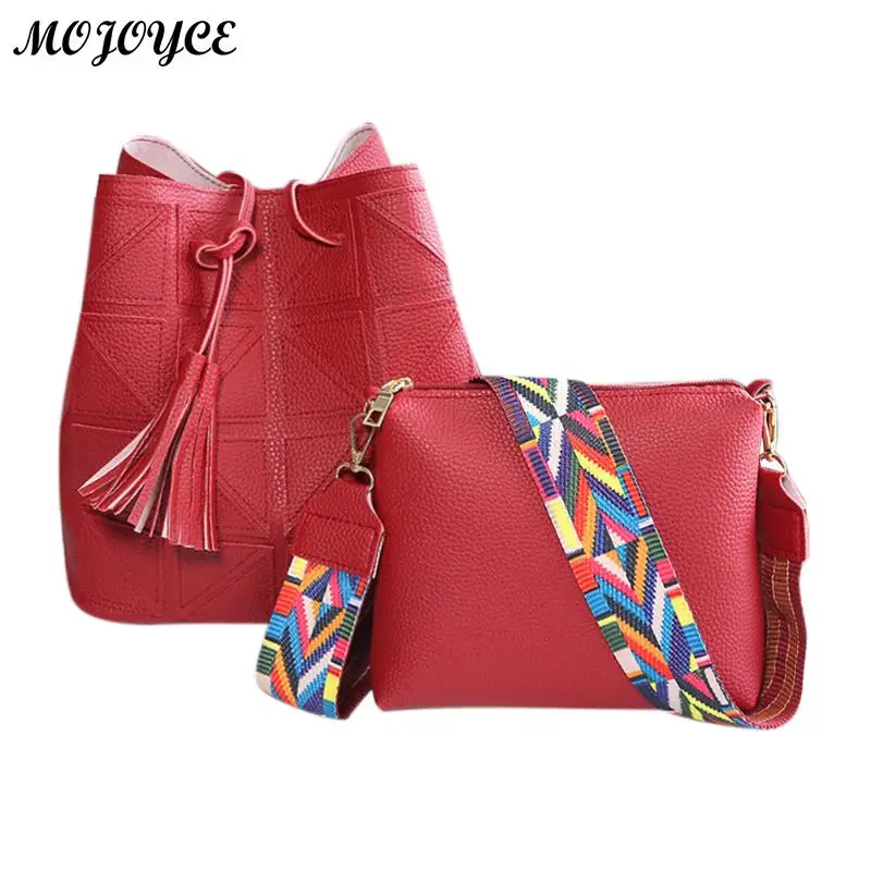 

2018 Design Composite Bags Women PU Leather Handbags Crossbody For Bucket Bag Colorful Sling Hasp Ladies Shoulder Messenger Bag