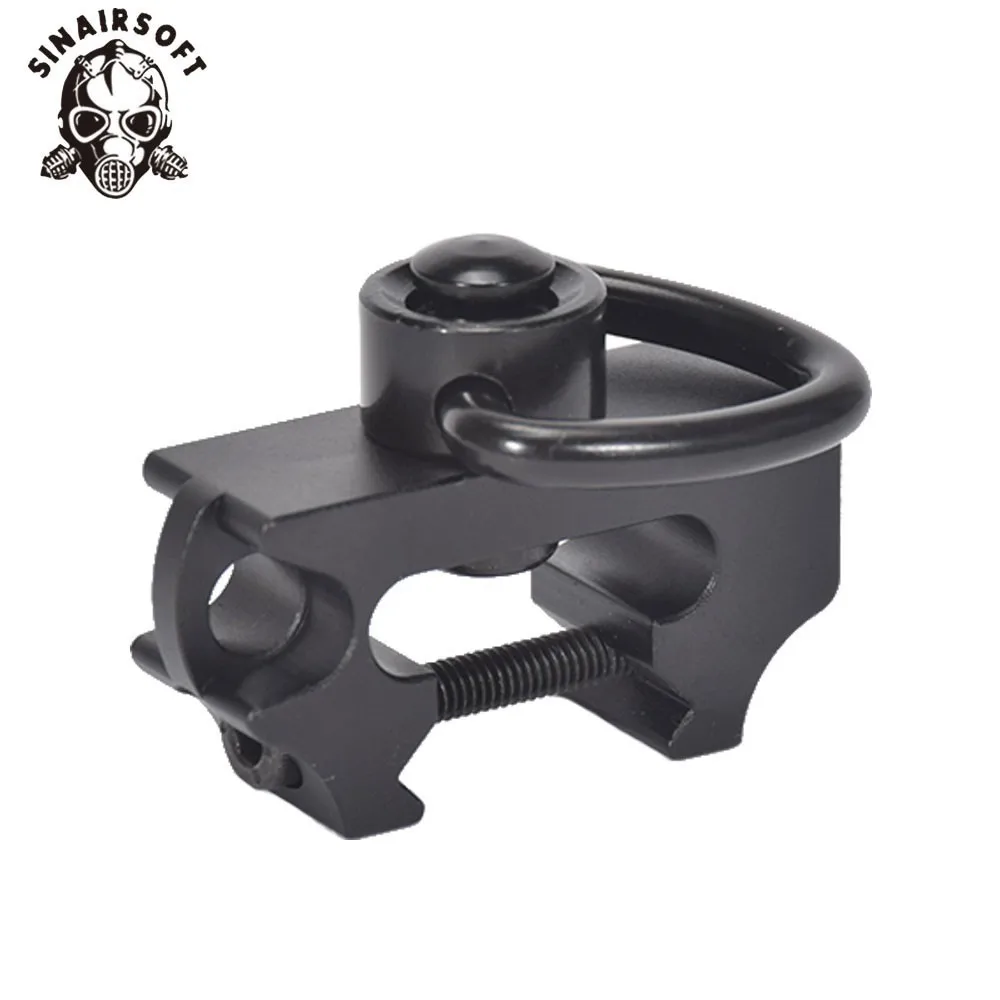 High Quality 250 Lb. Pull Quick Detach Sling Swivel Adapter With 20mm Picatinny Rail Mount Base For Paintball Hunting Target