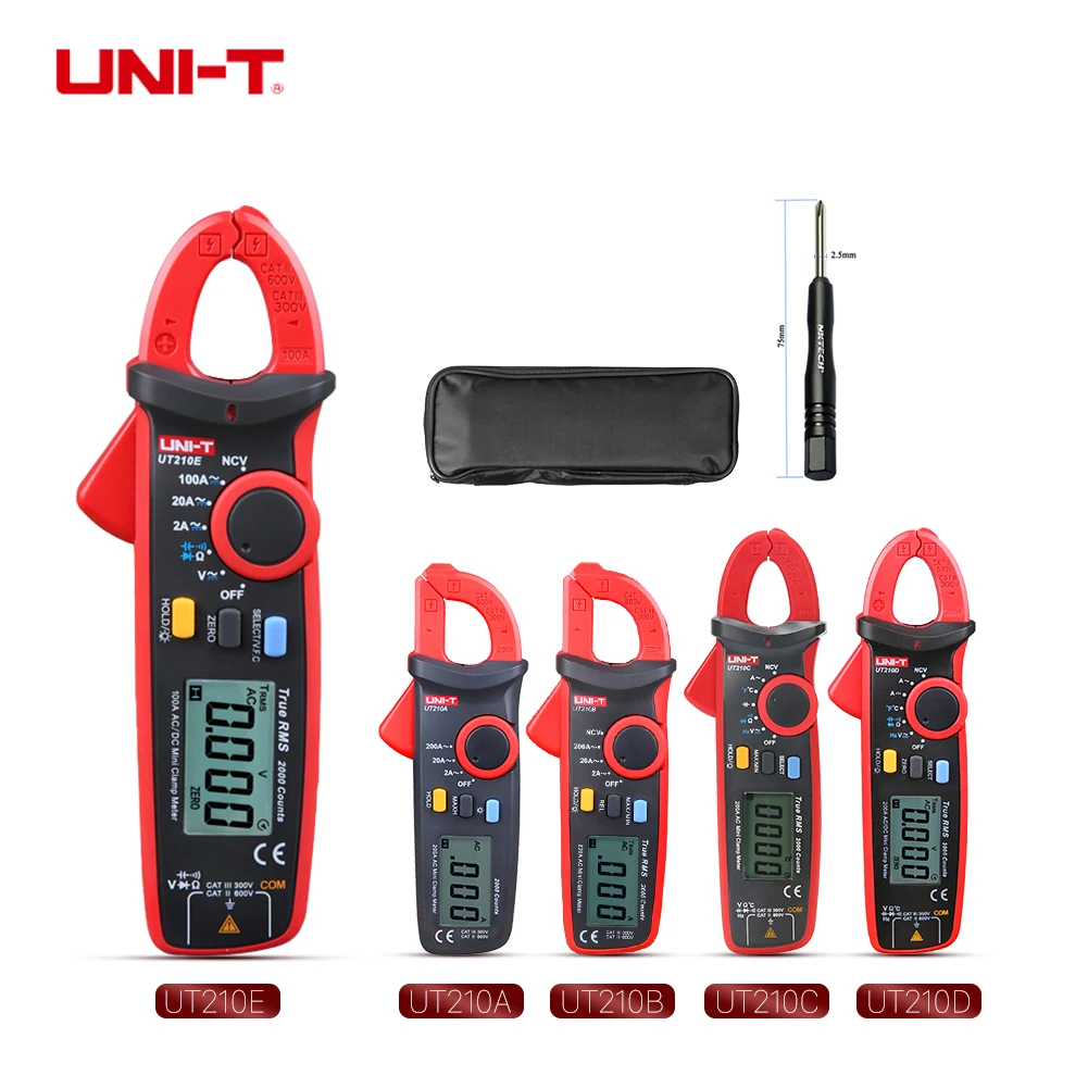 UNI T Digital Clamp Meter Multimeter UT210E UT210D UT210C UT210B UT210A MINI True RMS Auto Range