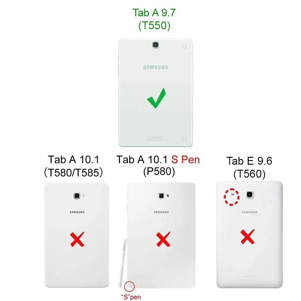 Чехол для samsung Galaxy Tab A 9 7 SM T550 T555 P550 P555 прочный ударопрочный защитный чехол с