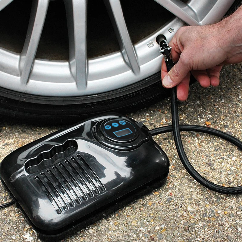 

High Quality 1 Pc DC 12V 250psi Digital Air Compressor Portable Auto Car Van Inflator Pump Auto Cut Off New
