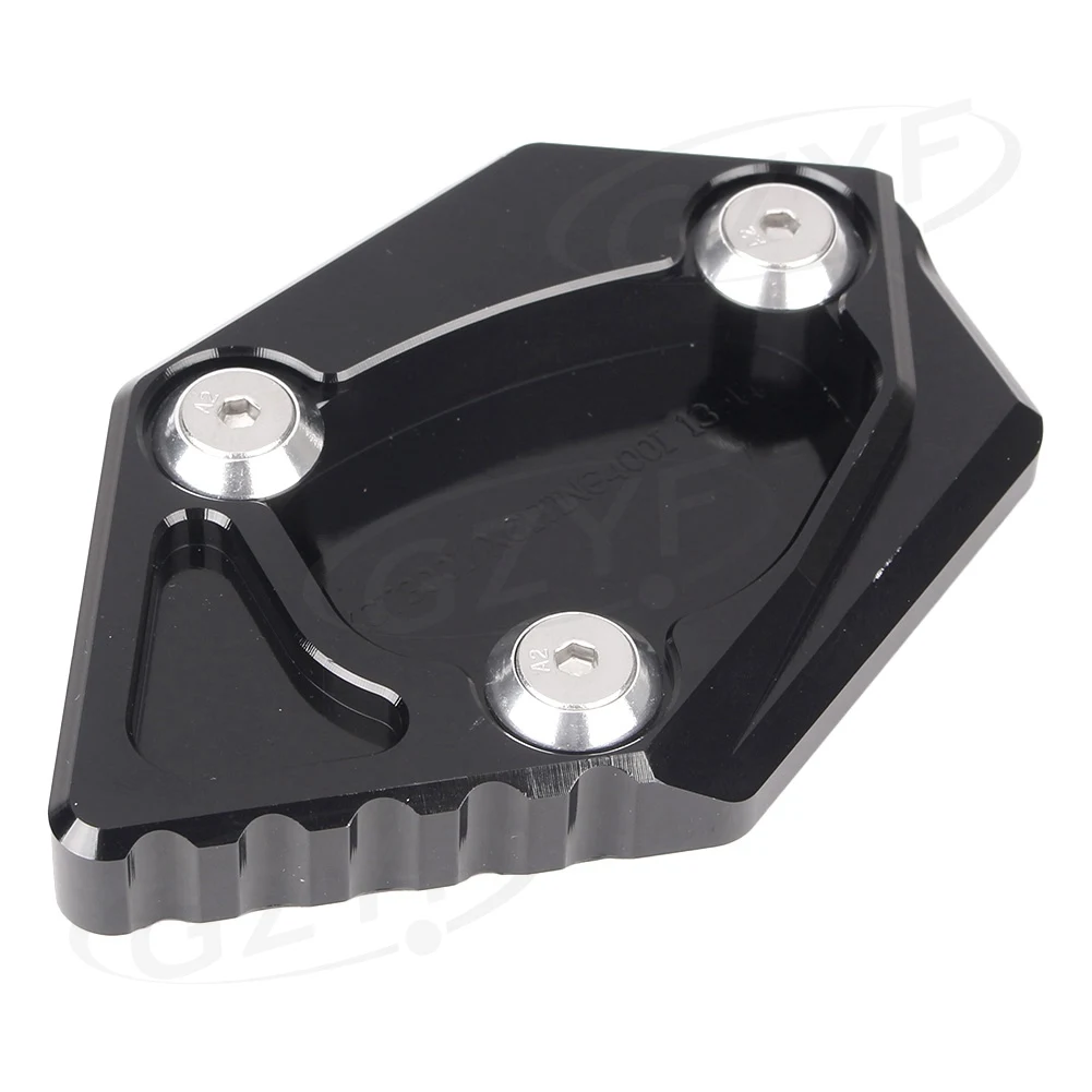 Накладка подножки удлинитель подножка боковая подставка увеличение PlateFor KYMCO 2011- KXCT300i& 2012- XCITING400i&- XCITING400 - Цвет: Черный