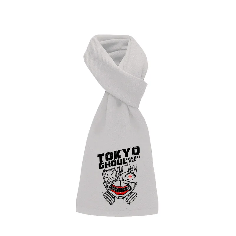 Токио вурдалак Kaneki Кен Японии аниме печатных зима для мужчин женщин унисекс теплая шаль шарф мягкий обёрточная бумага