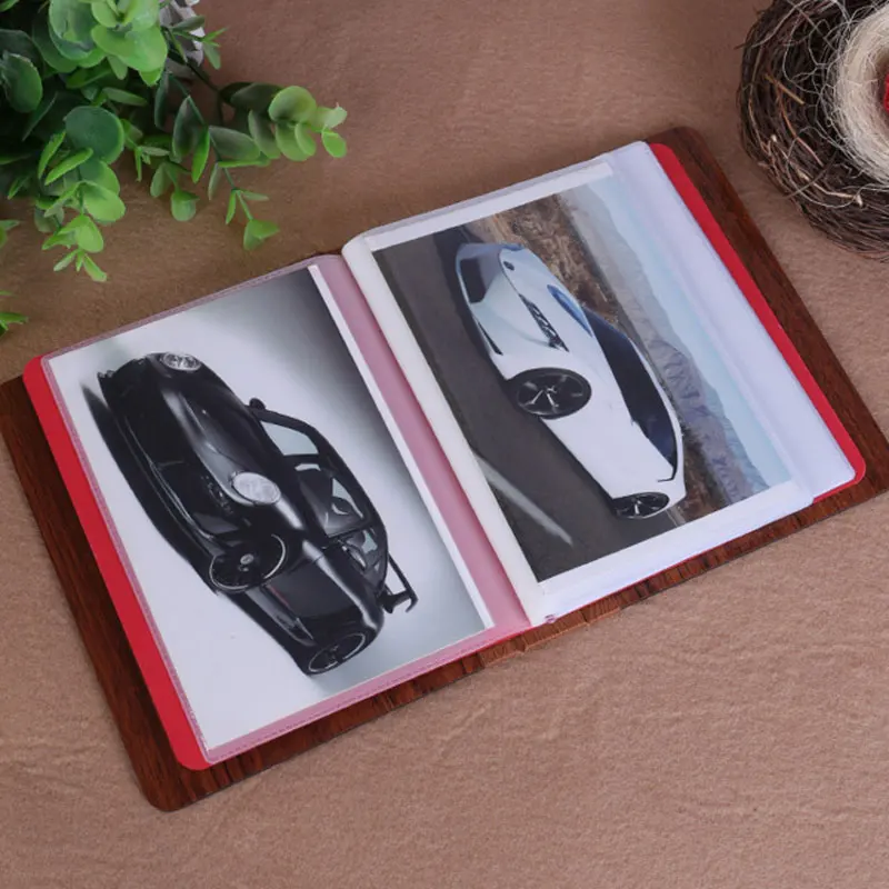New 6 Inch Wooden Cover Wedding Albums Children Photo Book Storage Frame Photoalbum PVC 32 Photos Insert Page Album Lovers Gifts