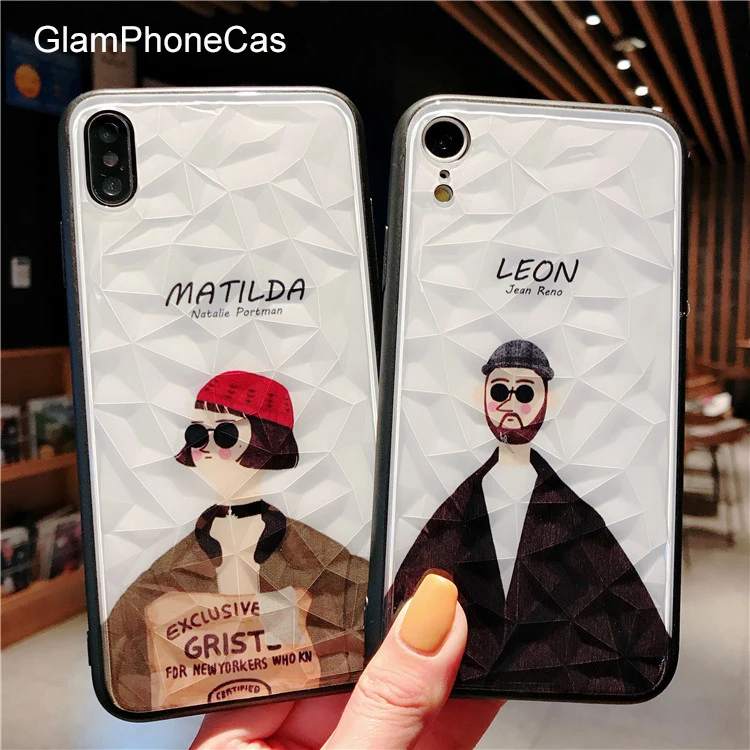 Чехол для телефона GlamPhone Diamond Leon/чехол iPhone11ProMAX 6 6S 7 8 Plus XS Max XR X Простой жесткий