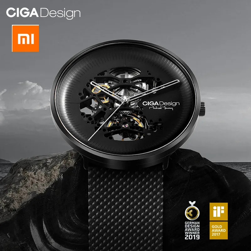 Xiaomi Mijia CIGA Design MY Series men's smart watch clock Automatic Mechanical Watch Hollowed-out Men Wrist Watch Mi smartwatch