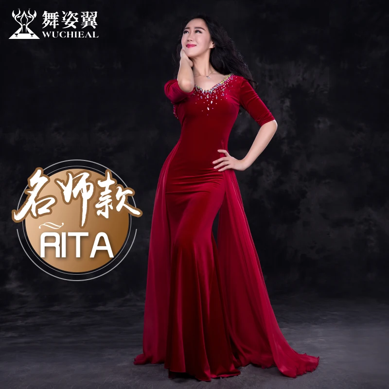 

2018 New Arrival high grade Women Bellydance Costume Wuchieal Brand Belly Dance Sexy dress customize 2731