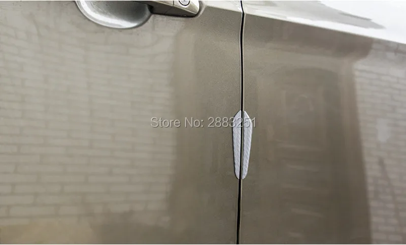 4 шт. наклейки на бампер для автомобиля saab key 9 3 5|car styling|bumper stripcarbon fiber sticker |