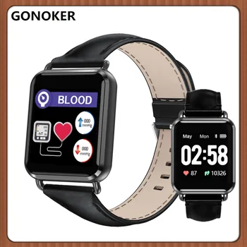 

GONOKER Smartwatch ECG+PPG Smart Watch Electrocardiogram Big Screen Men Blood Pressure Call Message Push Sports Bracelet