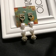 Корейский дизайнерский стиль серьги для женщин, Полный Кристалл Сияющие буквы серьги-гвоздики Хорошее качество маленький Кол-во баланс