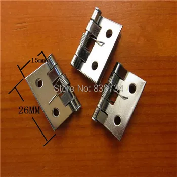

50pcs 26*31*0.5mm small spring hinge furniture mini hinges for wooden box