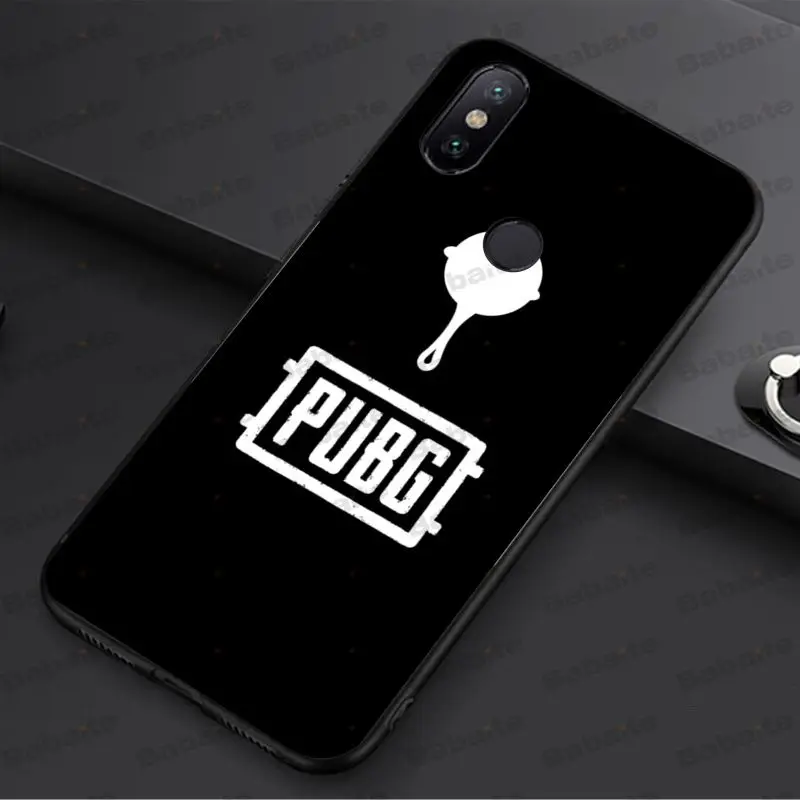 Черный силиконовый мягкий чехол Babaite PUBG для redmi 5plus 5A 6pro 4X note5A note4x note7 6A funda|Бамперы| |