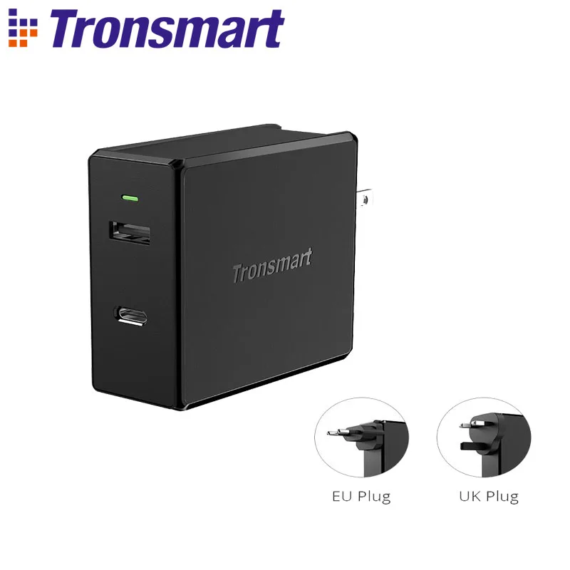 

Tronsmart WCP03 57W Wall Charger Delivery 3.0 Wireless Charger Quick Charger USB Portable Charger for Xiaomi, Iphone