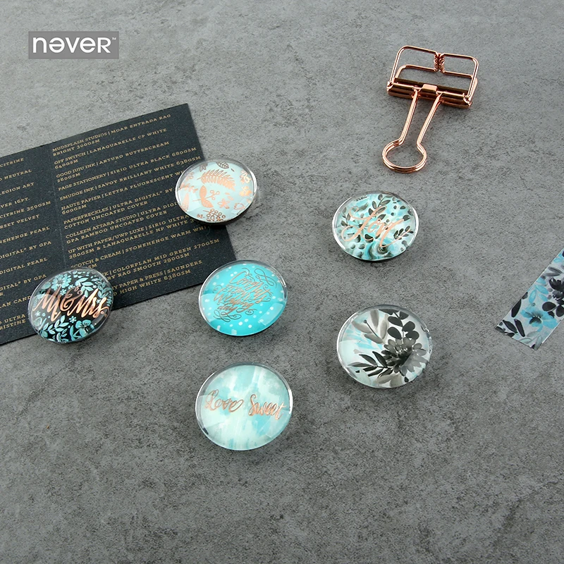 NEVER Colorful Ocean Series магнит для большого пальца доски Наклейка офисные Декоративные
