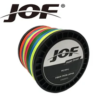 JOF 500 м брендовая японская качественная многофиламентная 8 нитей PE плетеная леска рыболовная оплетка