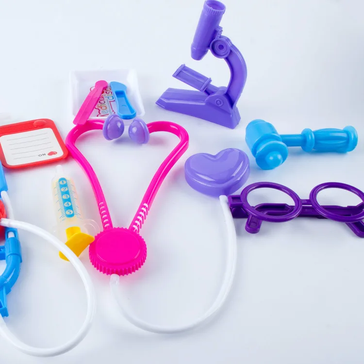 1 Случайная дети Моделирование доктор медсестра набор дом стетоскоп спецодежда медицинская оборудования маленькая девочка развивающие игрушки