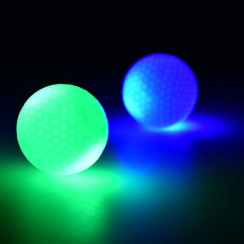 

New LED Electronic Color Changing Golf Balls In Dark Practice Training Night Indoor Sport Funny Color Randomly