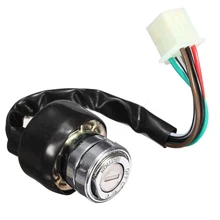 TOYL Universal 3 Position Car Motorcycle Scooter Go-Kart 6 Wire Ignition Switch 2 Key
