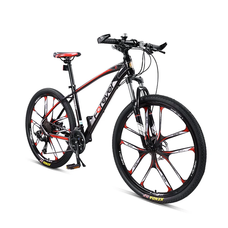 Discount Mountain bike 26 inch one wheel aluminum alloy men and women racing off-road adult 30-speed variable speed bicycle 2