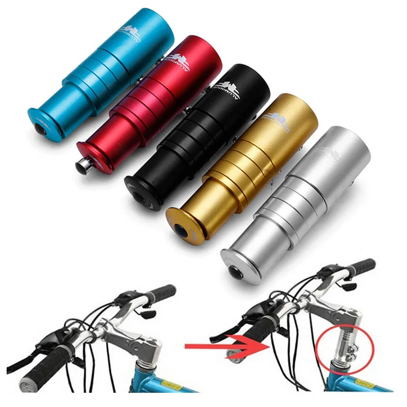 

High Quality Aluminium Alloy Bike Bicycle Fork Stem Extender Handlebar Riser Head Up Adapter 2017 Brand New