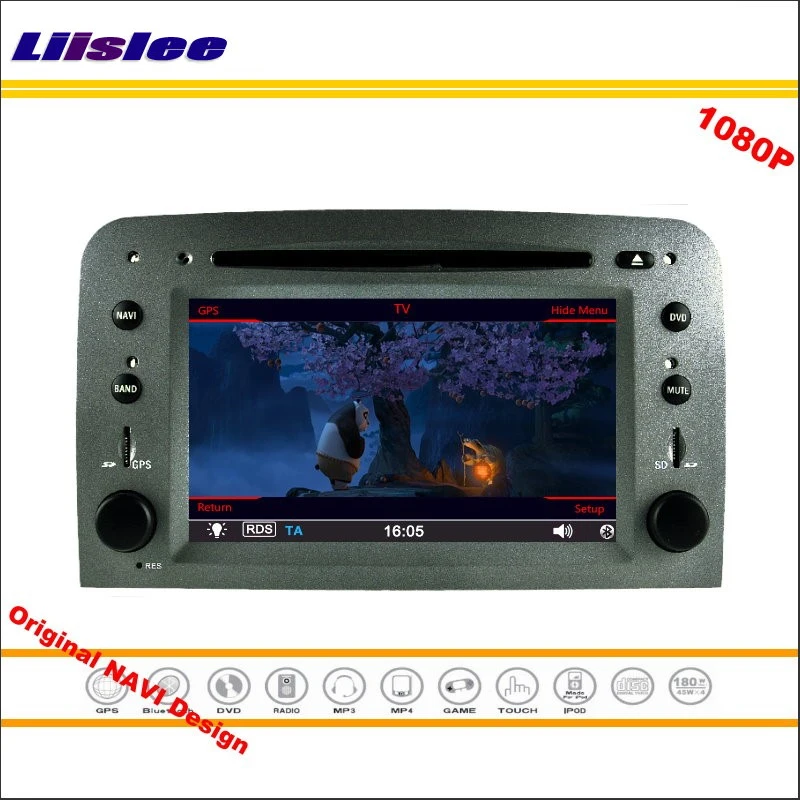 Best Liislee For Alfa Romeo 147 / GT 2005 Car Stereo Radio CD DVD Player GPS Navigation 1080P HD Screen System Original NAVI Design 3
