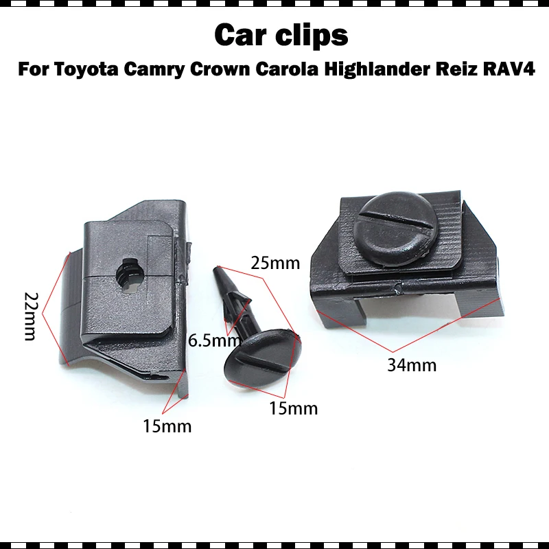 

Plastic clips Auto Plastic Fastener Front Fender Bumper Cover Clip Kit For Toyota Lexus Camry Crown Corolla Highlander Reiz RAV4