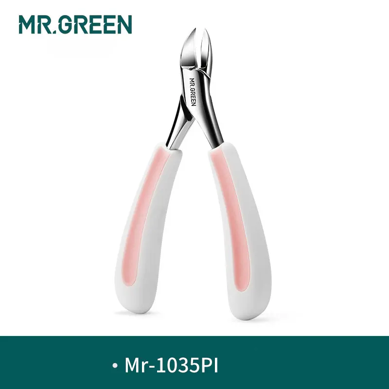 MR.GREEN Nail Clipper manicure Tools Professional Stainless Steel Thick Plier Scissors Toe nails ingrown Cuticle Nipper Trimmer - Цвет: MR-1035PI