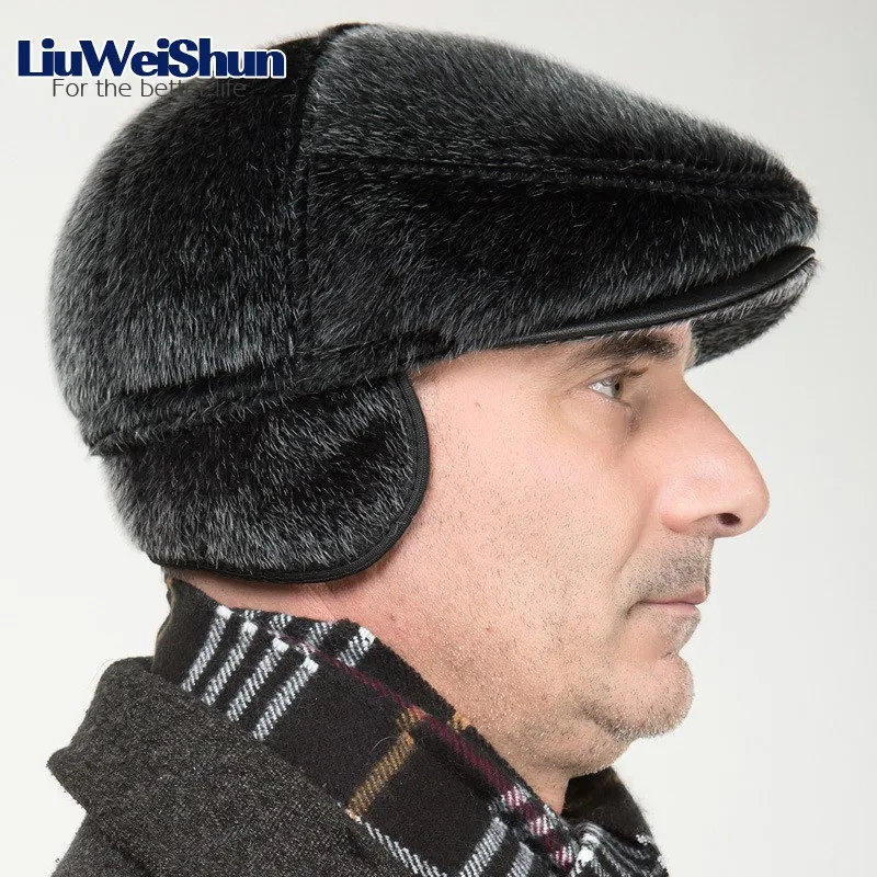 Classic Faux Fur Winter Berets Cap Hats 