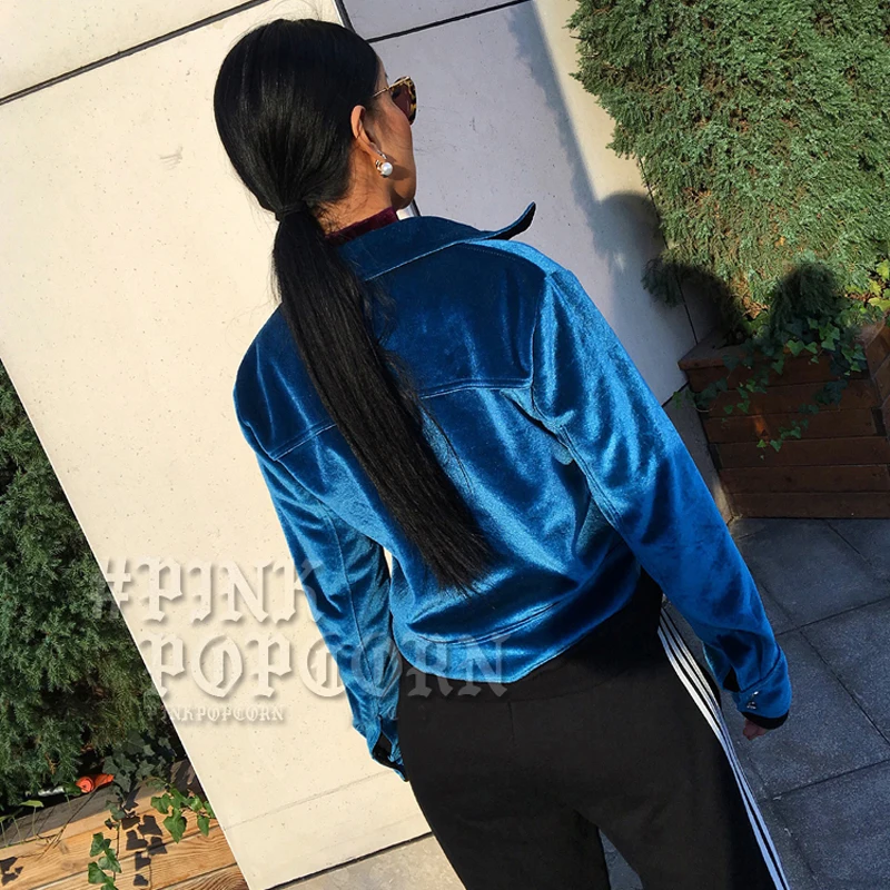 Good Quality Rich Looking Women Basic Coats Winter Velvet Jacket Bomber Coat Outerwear Autumn