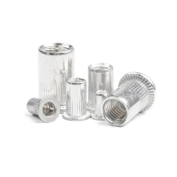 

20Pcs Aluminum Alloy Rivnut Flat Head Threaded Rivet Insert Nutsert Cap Rivet Nut M3/M4/M5/M6/M8/M10