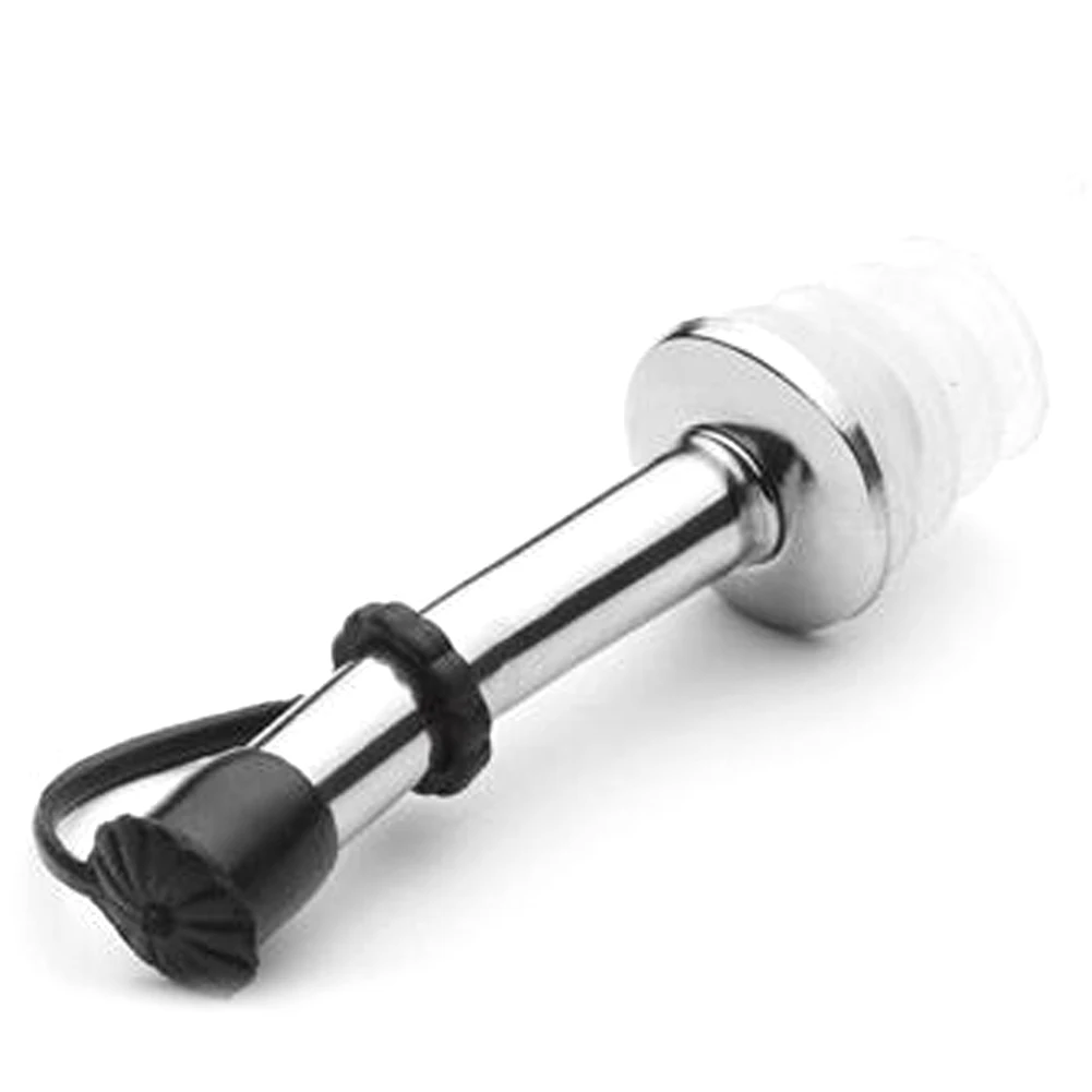 304 Stainless Steel Wine Cork Pourer With Silver Black Oil Bottle Cork