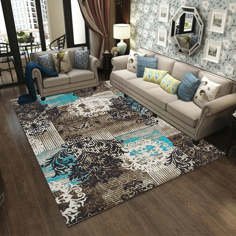 

Retro Abstract carpets for Living room bedroom coffee table large area Rugs Bedside Home Antiskid Mat study Room decor Carpet