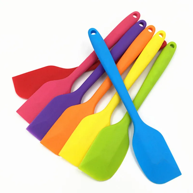 

Kitchen Silicone Cream Butter Mixer Cake Spatula Brushes Mixing Batter Scraper Brush Baking Tool Pastry Spatulas Kitchenware