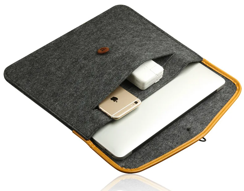 Тонкая шерстяная фетровая сумка для ноутбука 11, 13, 15 дюймов, рукав для ноутбука Macbook Air/Pro/retina, унисекс, чехол-вкладыш для Mac book Air 13, чехол