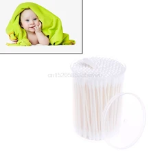 180 шт детские ватные палочки двойной конец тампоны Одноразовые тонкие палочки чистящие инструменты ватные палочки J09 дропшиппинг