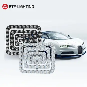 

WS2812B SMD5050 RGB LED Rectangle Pixel Panel Screen 62 LEDs 4 Rectangles Digital Individually Addressable Full Dream Color DC5V