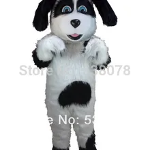 Белый и черный овчарка Маскоты костюм для взрослых персонажа из мультфильма Маскоты te Экипировка Необычные платье Карнавал Cosply Костюмы sw740