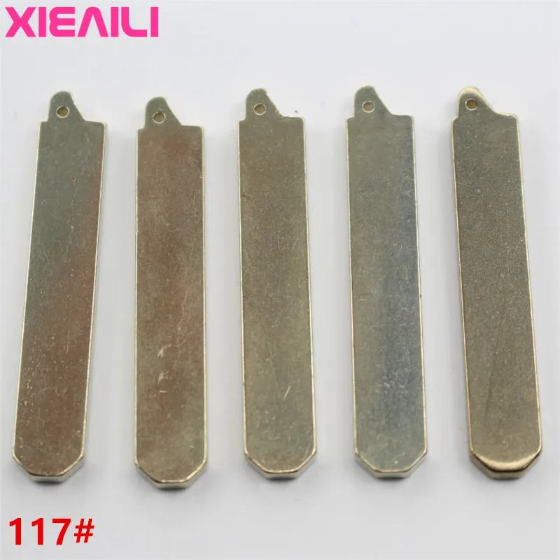 Металлическая заготовка XIEAILI 20 шт./лот 117 # Заготовка ключа дистанционного