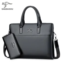 Деловые сумки мужские портфели из искусственной кожи мужская сумка для ноутбука сумка высокого качества Модные advogado вместительные сумки de hombre