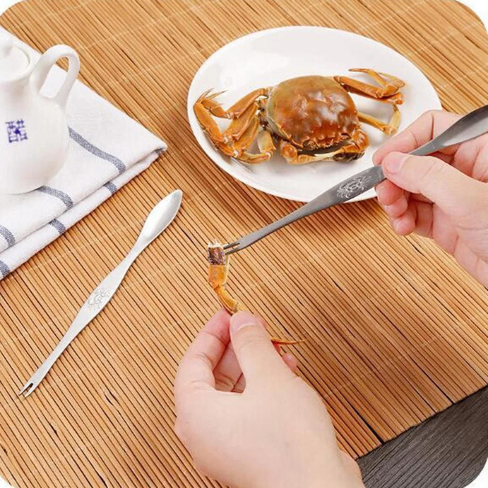 eat crab tool seafood lobster crab pin stripping fork fruit fork Lobster & Crab Forks Stainless