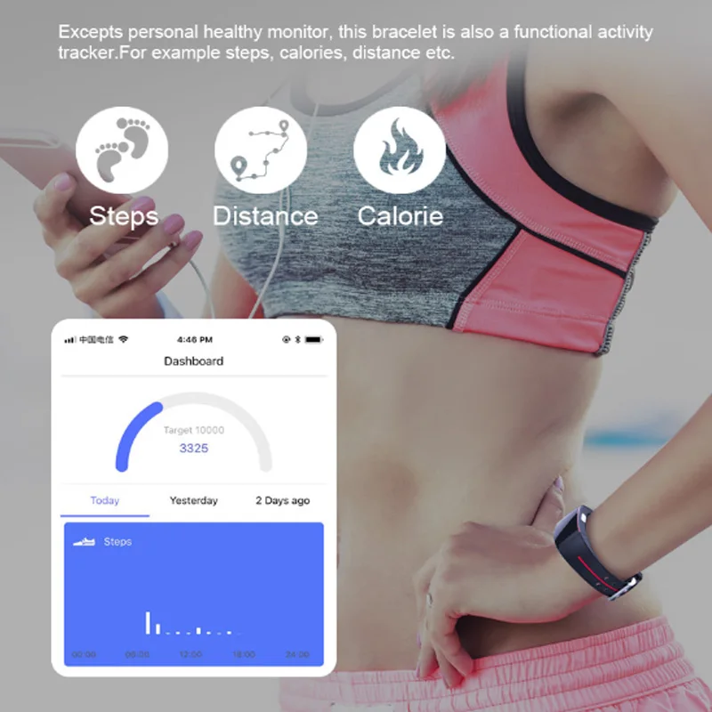 Imosi H66 измерять кровяное давление на запястье пульсометр PPG ЭКГ smart watch sport band й