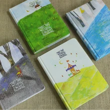 Милые пустой Цвет страница A5 толстые Тетрадь твёрдая обложка для дневника Блокнот Журнал запись Kawaii Канцтовары офисный школьный поставки